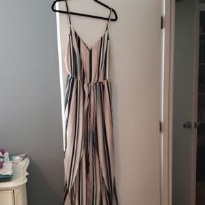 Striped jumpsuit